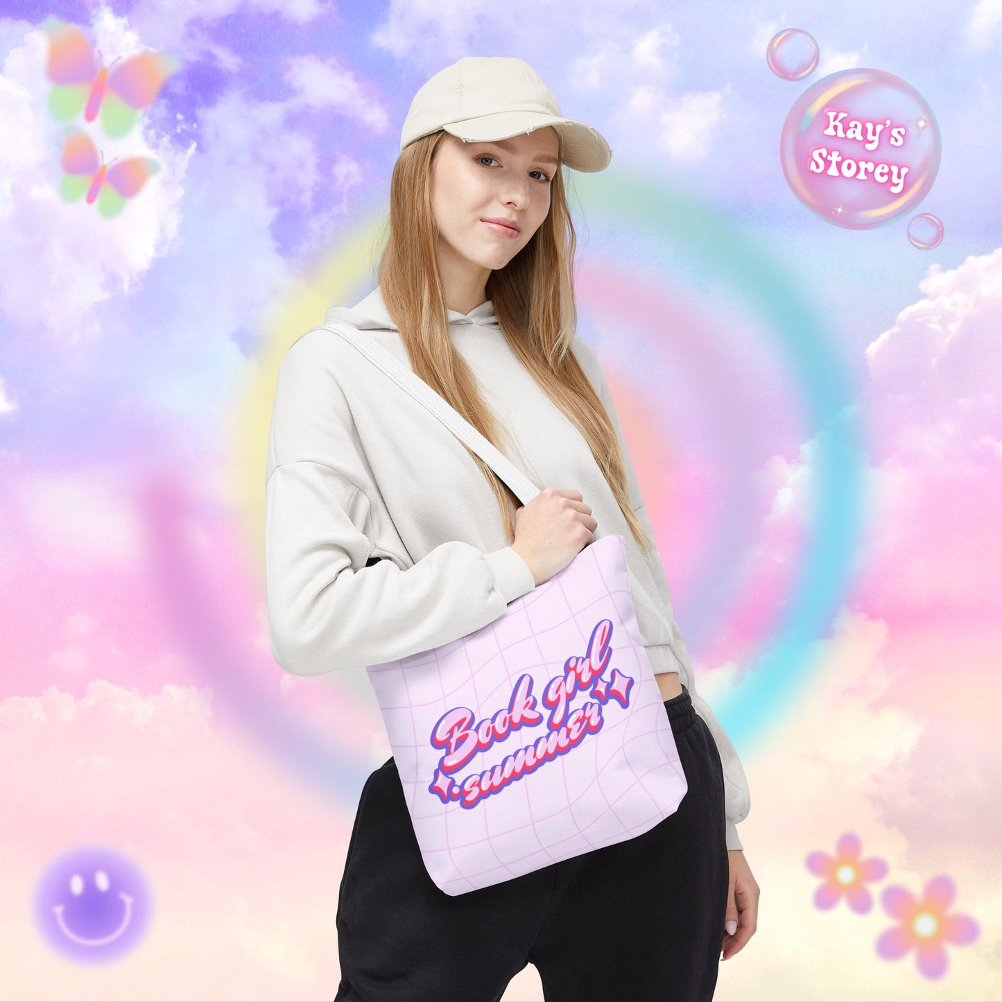 Book Girl Summer Tote Bag
