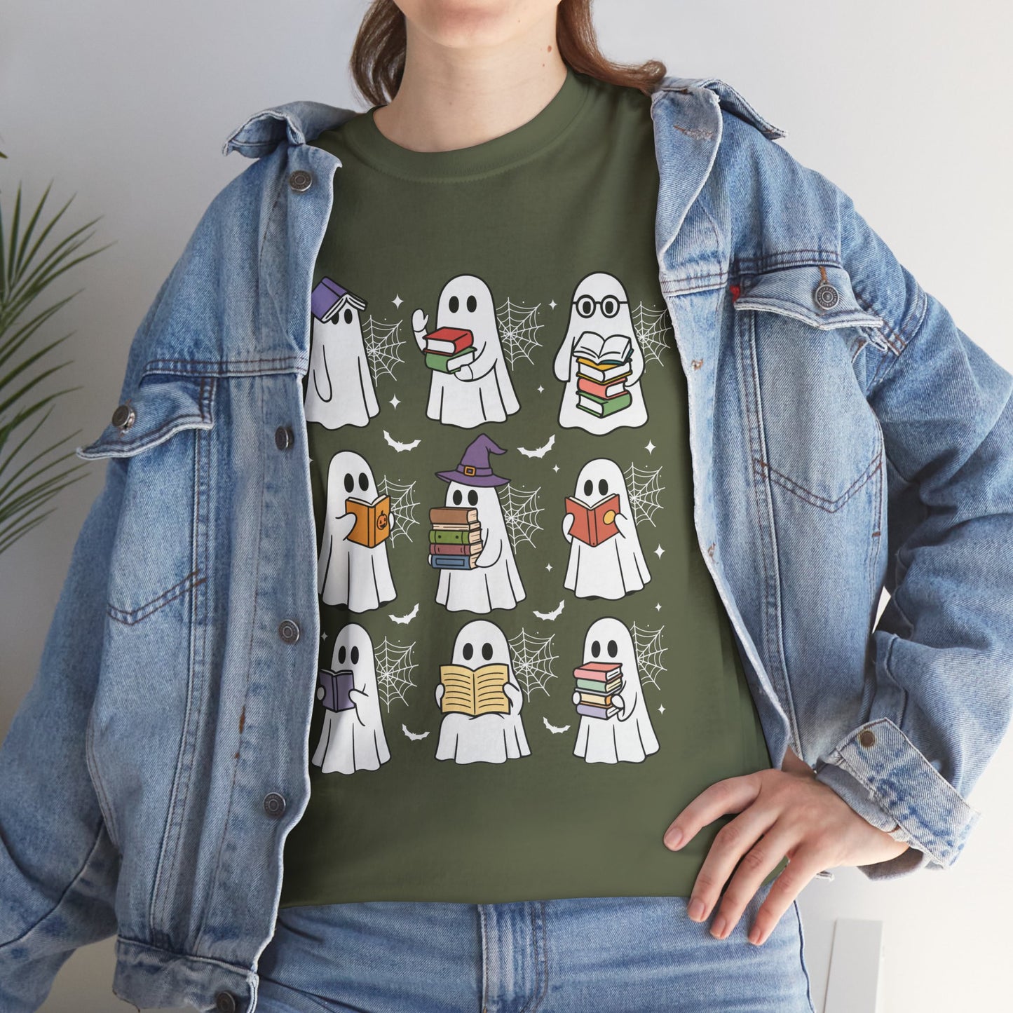 Bookish Ghosts Tee - Halloween Gift