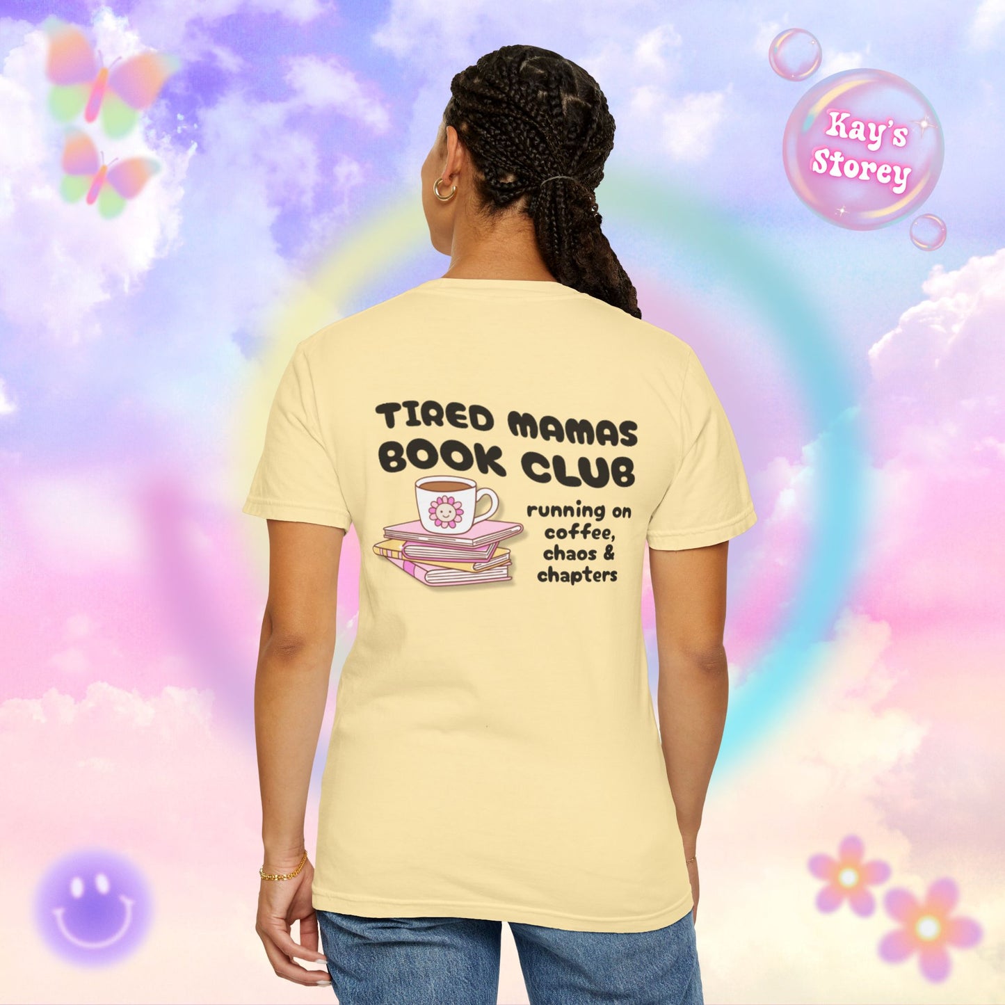 Tired Mamas Book Club Comfort Colors T-Shirt