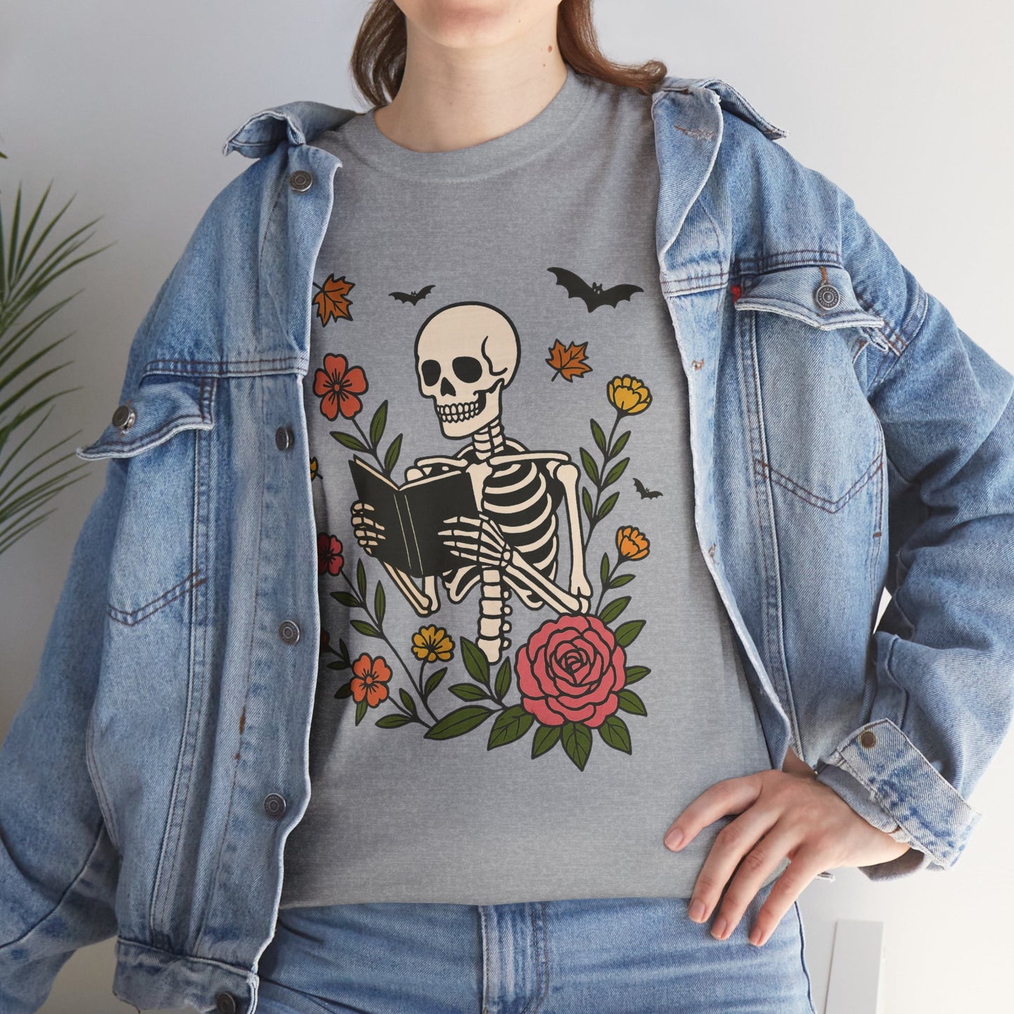 Skeleton Reading Tee - Bookish Gift