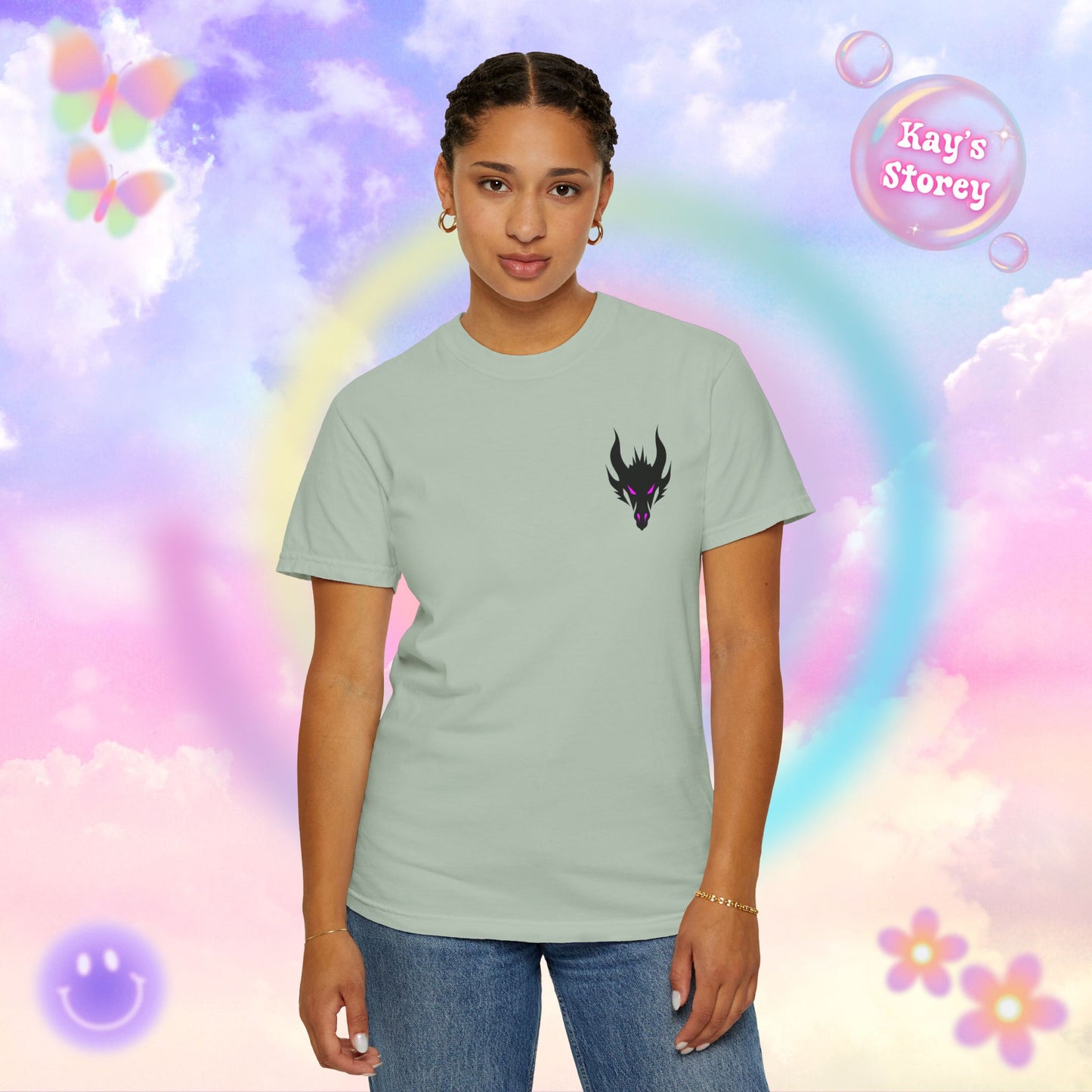 Book Dragon Pink Comfort Colors T-Shirt