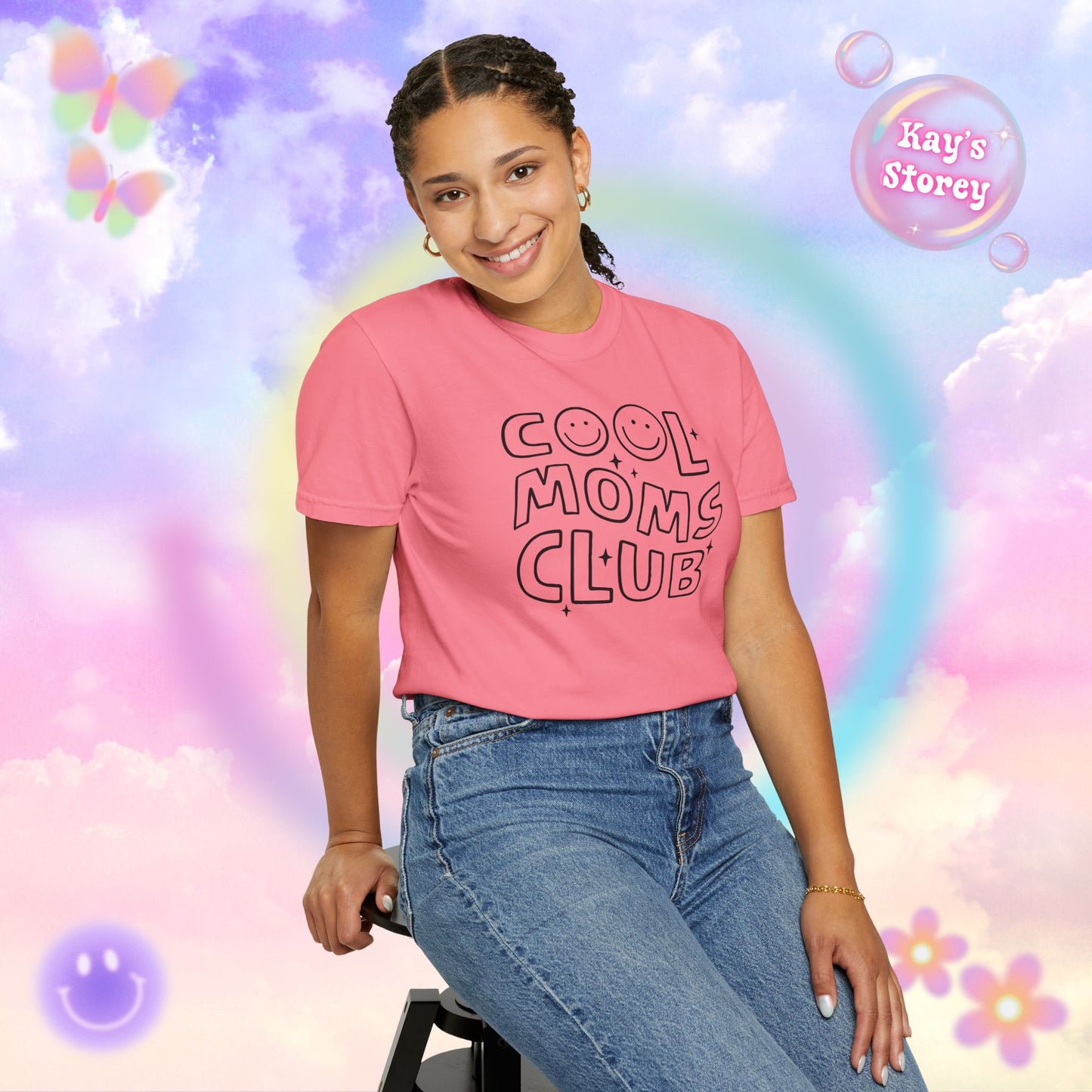 Cool Moms Club Comfort Colors T-Shirt