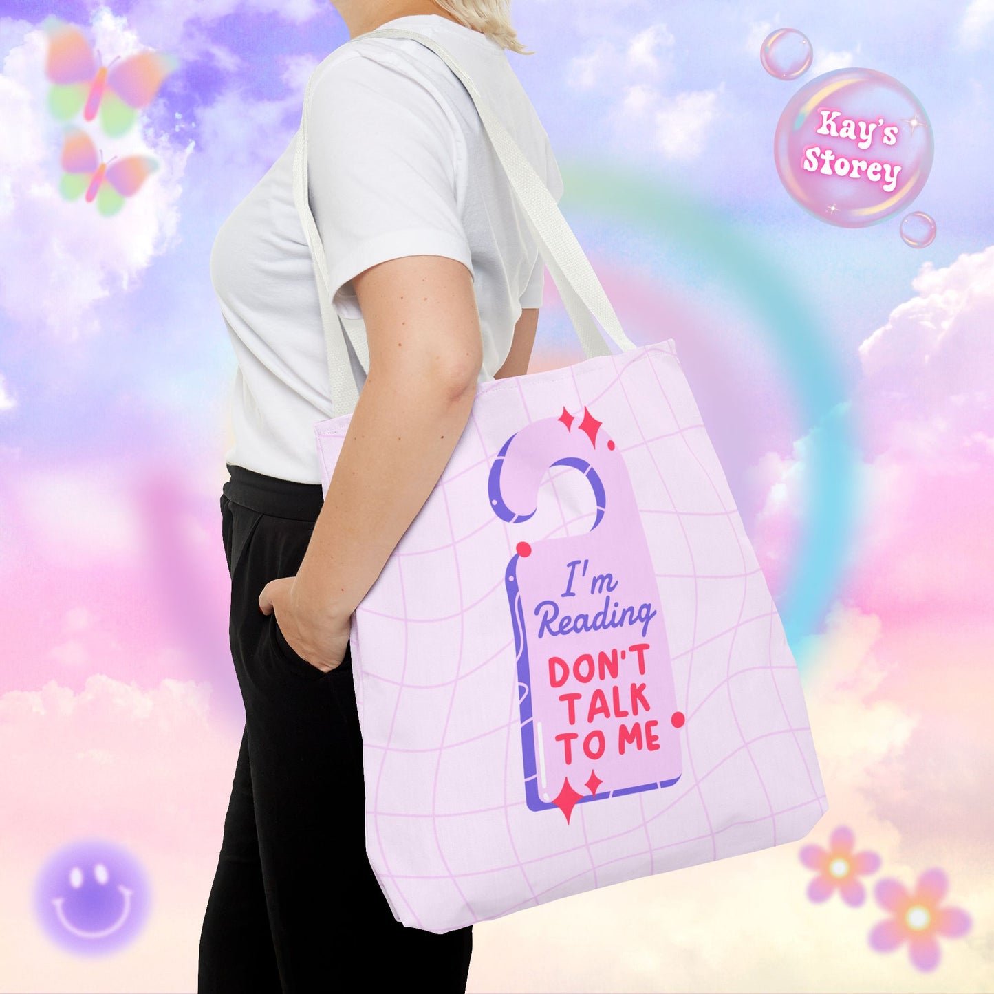 Reading, Don't Talk To Me Tote Bag