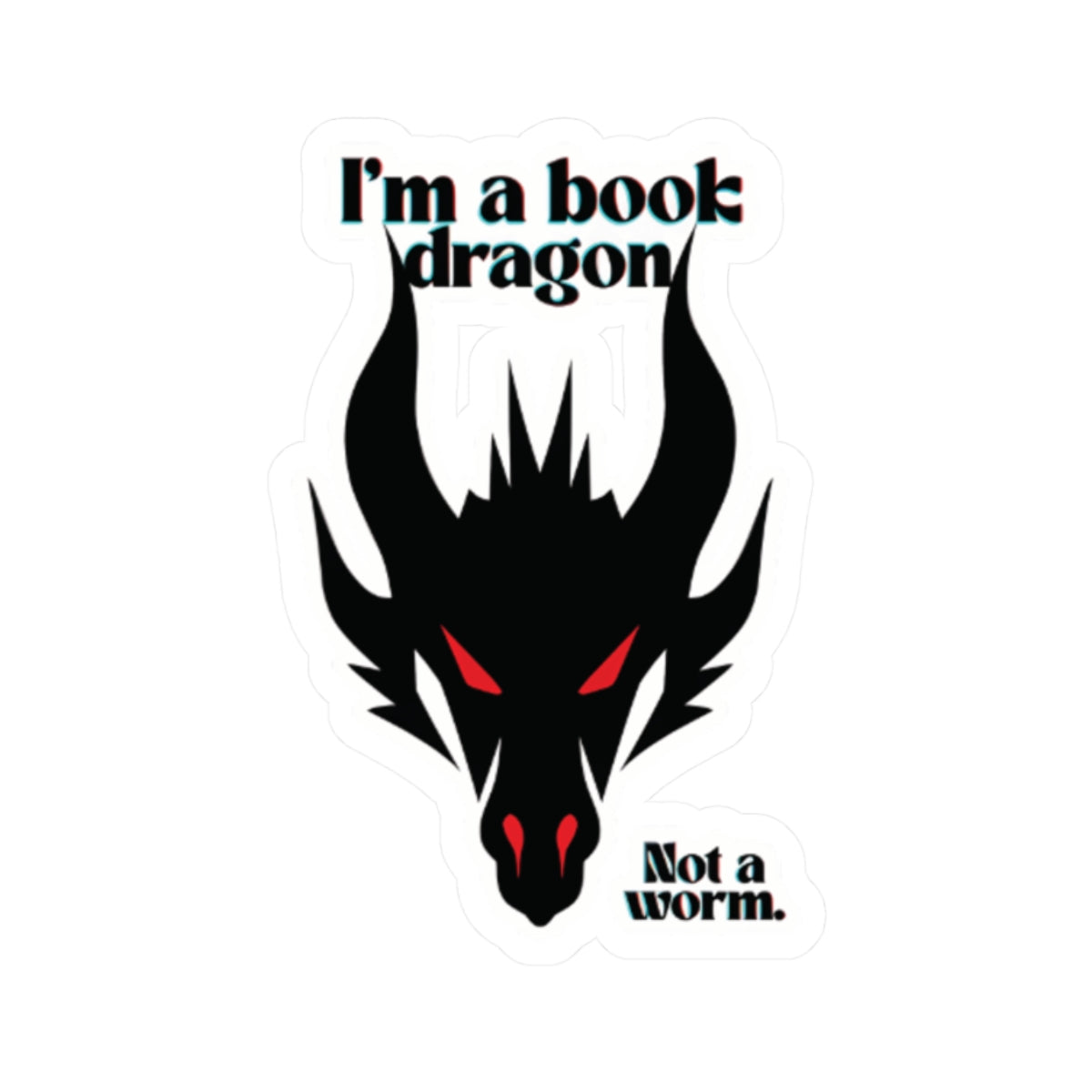 Red Book Dragon Sticker