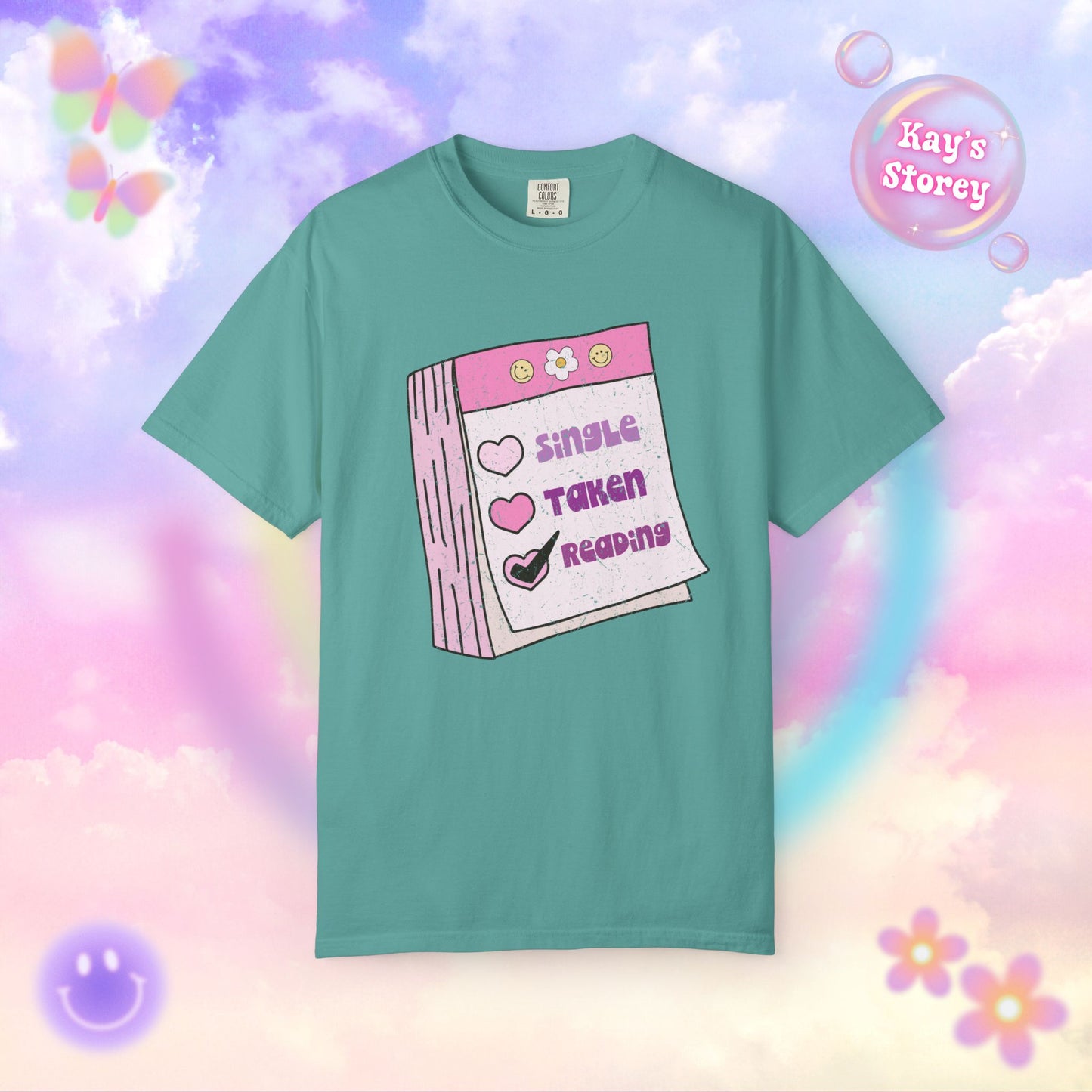Single, Taken, Reading Comfort Colors T-Shirt