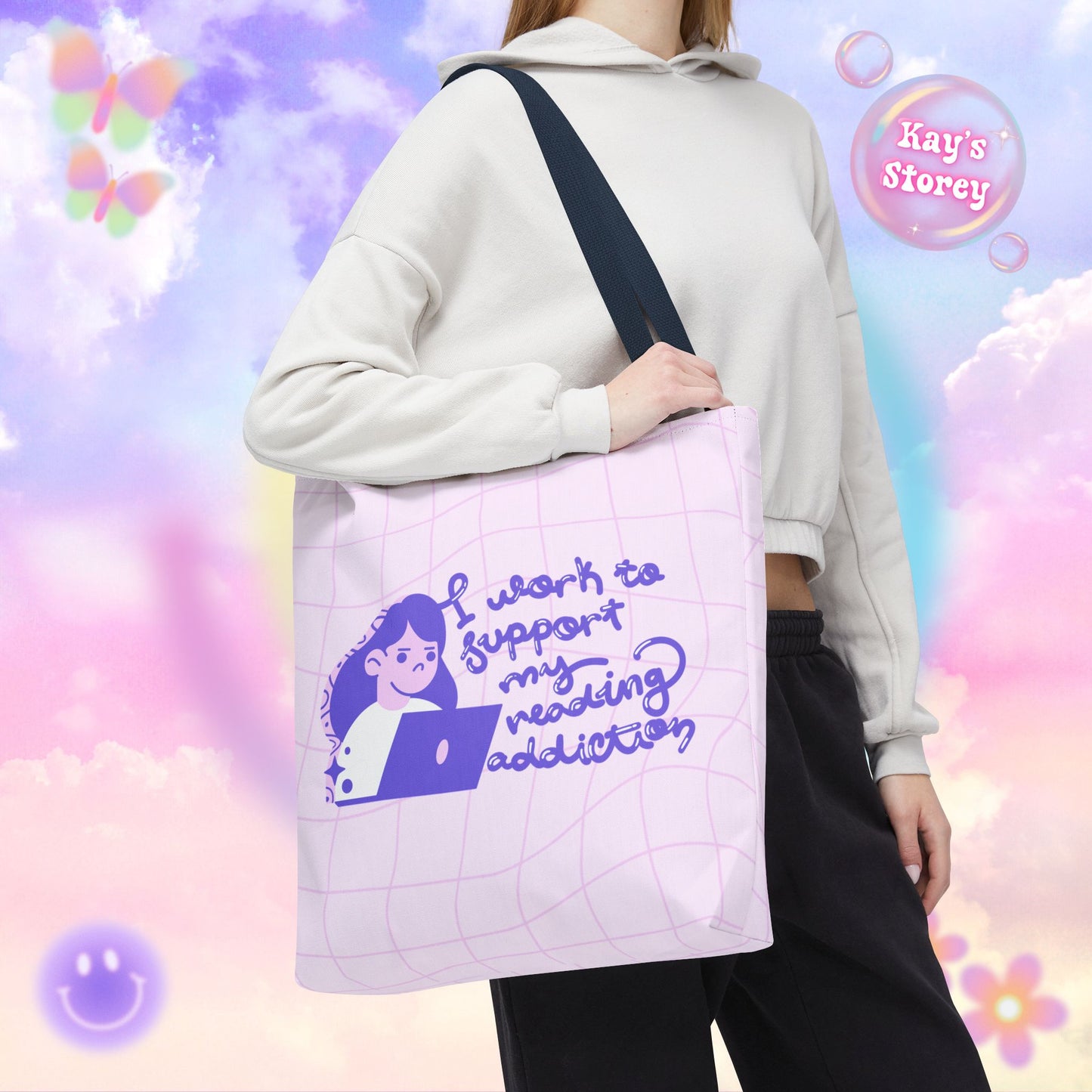 Reading Addiction Tote Bag