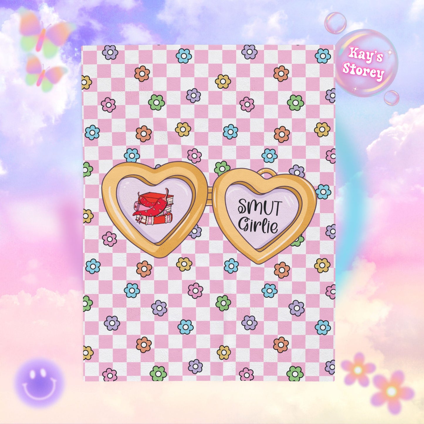 Pink Smut Girlie Velveteen Plush Blanket