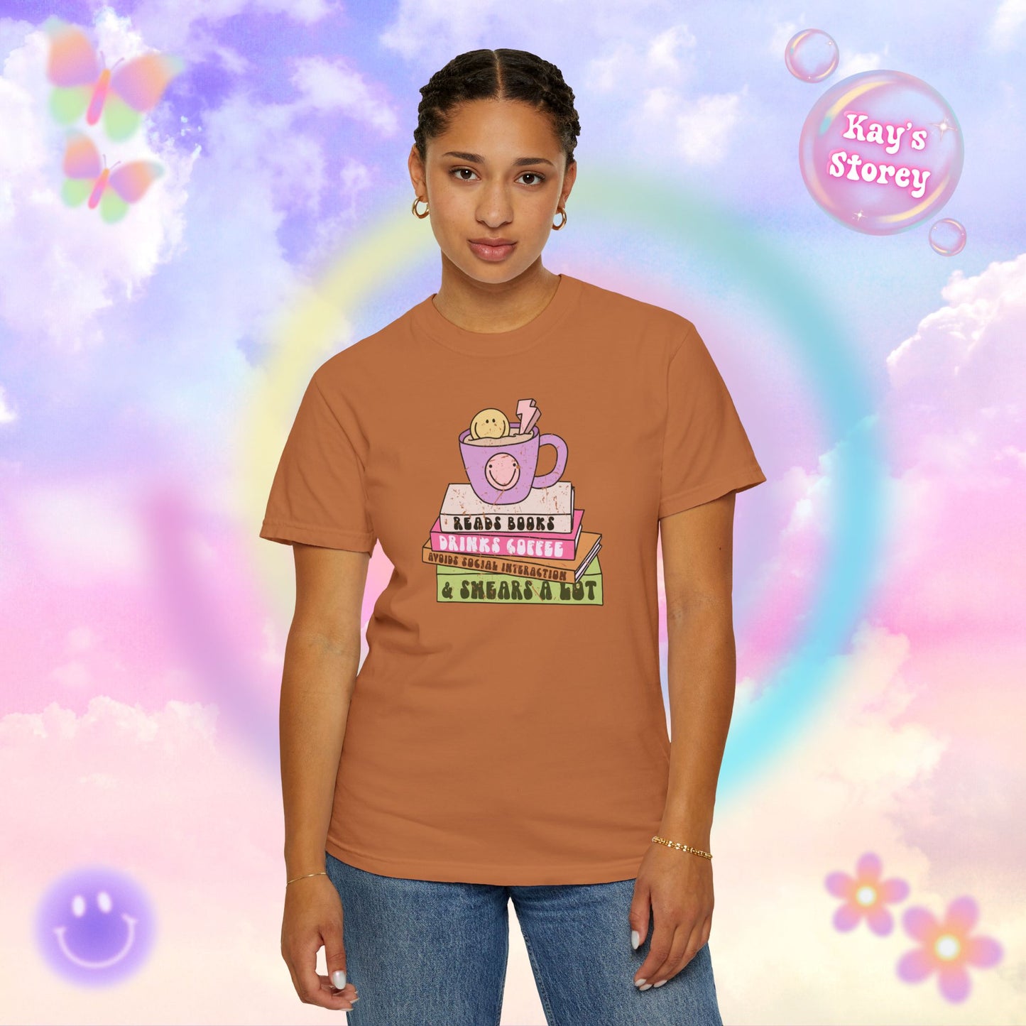 Reads Books... Comfort Colors T-Shirt