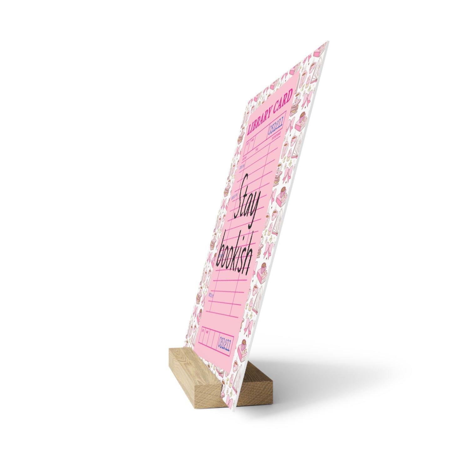 Stay Bookish Bookshelf Decor with Stand