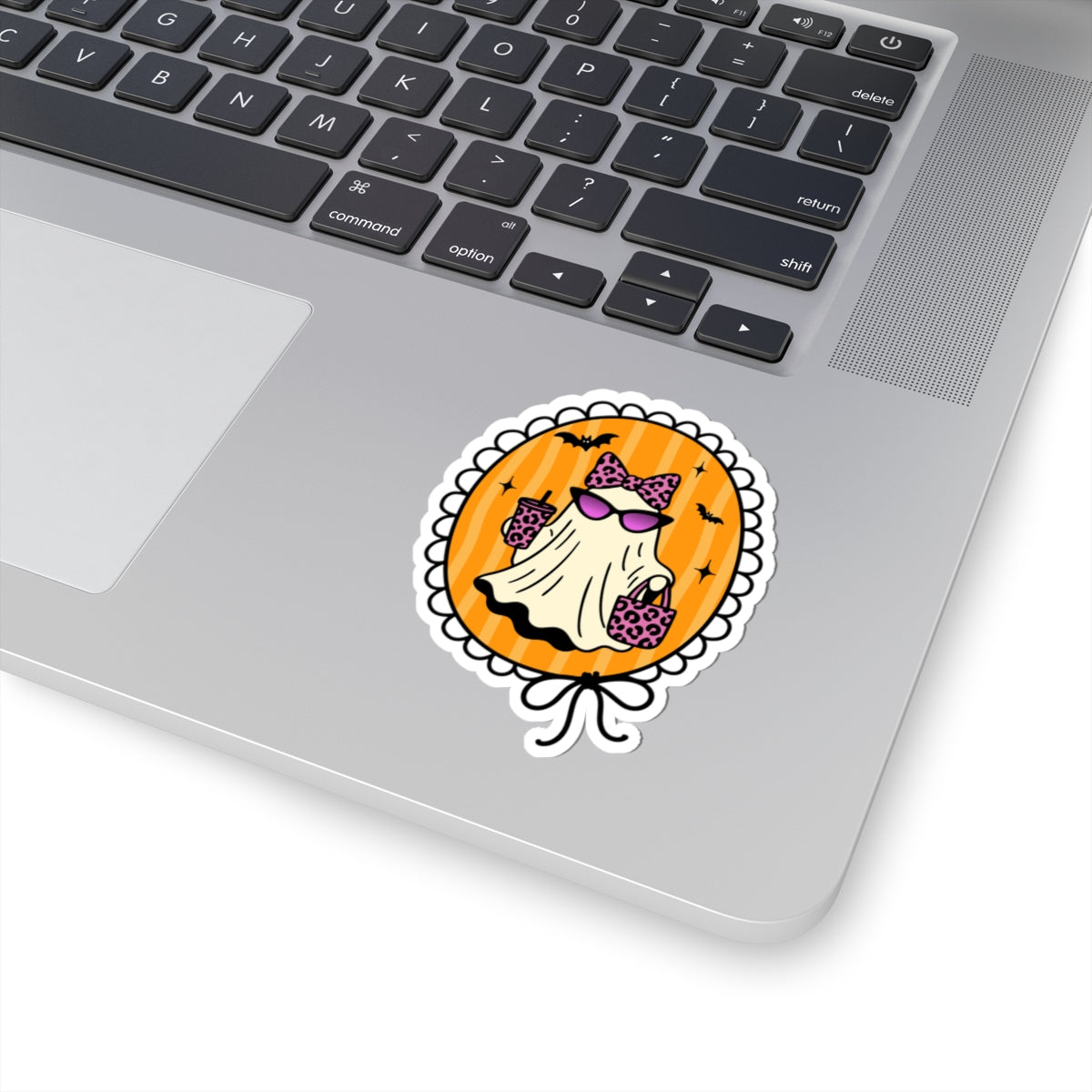 That Ghoul in Frame Sticker - Kiss-Cut Stickers, Halloween Sticker, Fancy Ghost Design, Spooky Sticker, Decorative Sticker for Journals