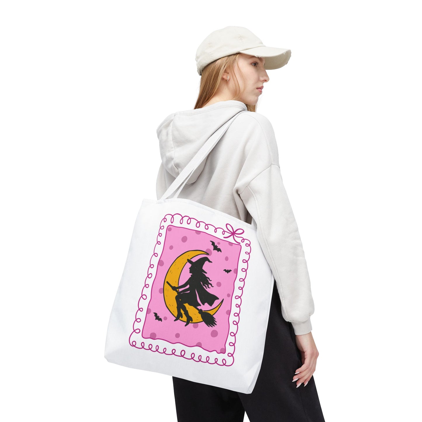 Spooky Season Witch Book Tote Bag
