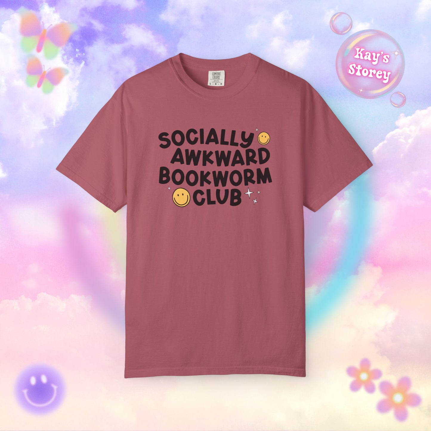 Socially Awkward Bookworm Club Comfort Colors T-Shirt