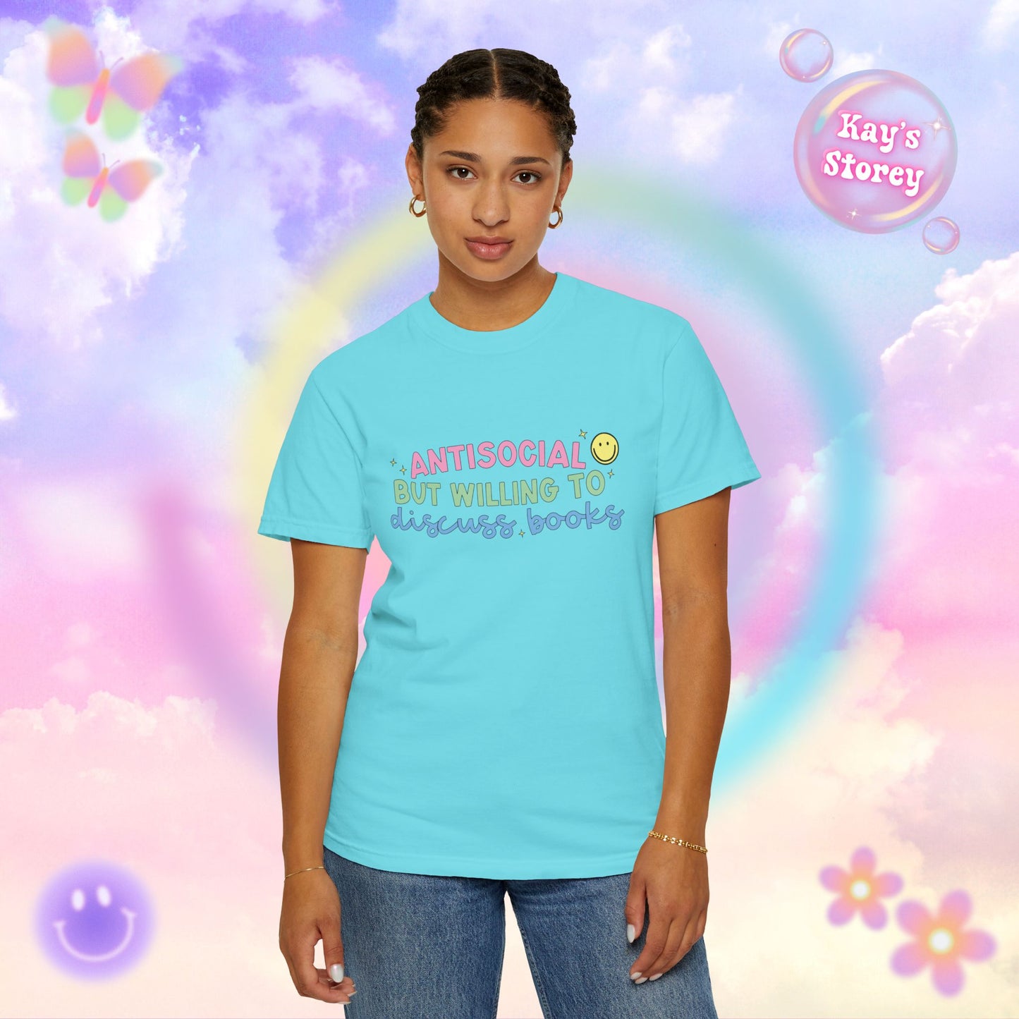 Willing to Discuss Books Comfort Colors T-Shirt
