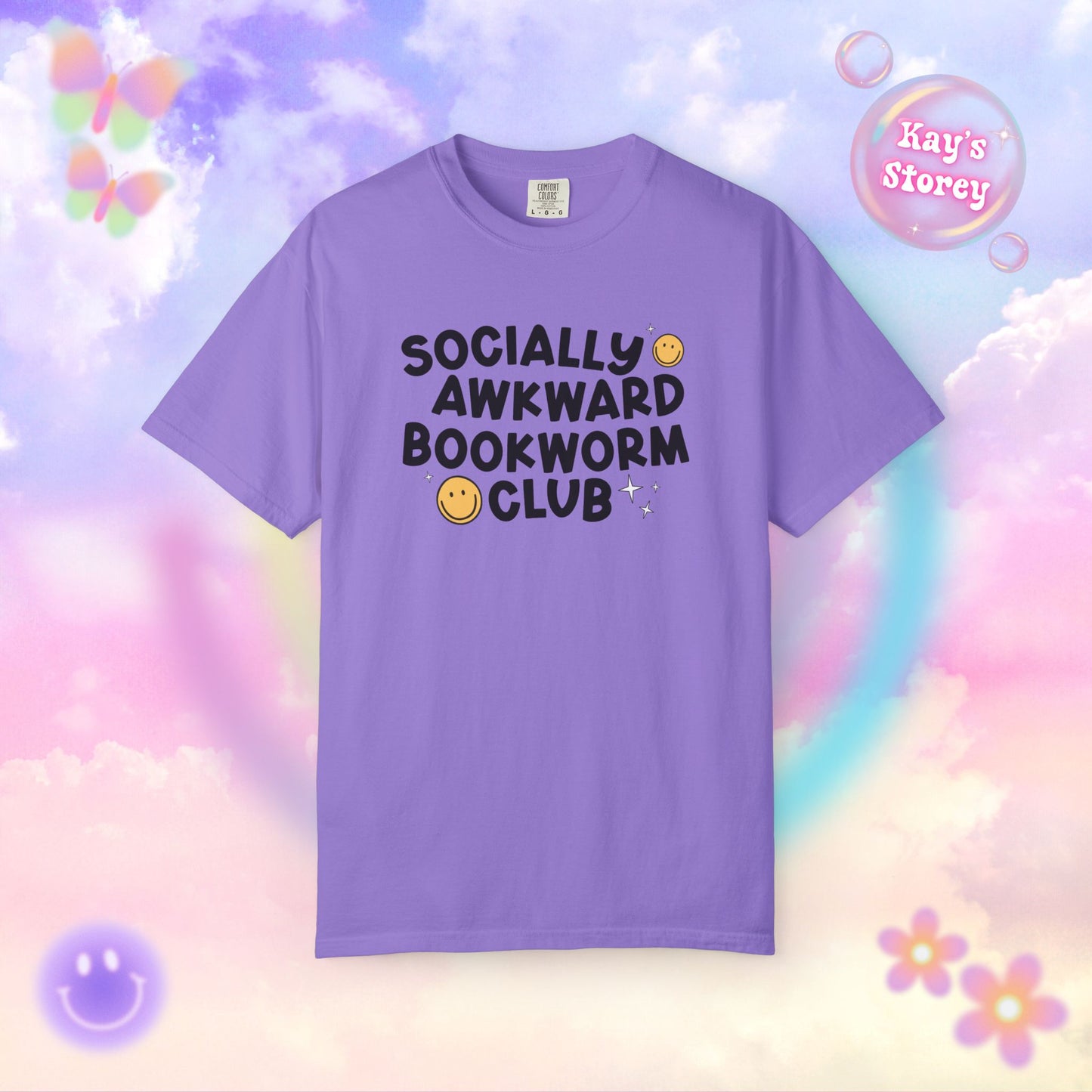 Socially Awkward Bookworm Club Comfort Colors T-Shirt