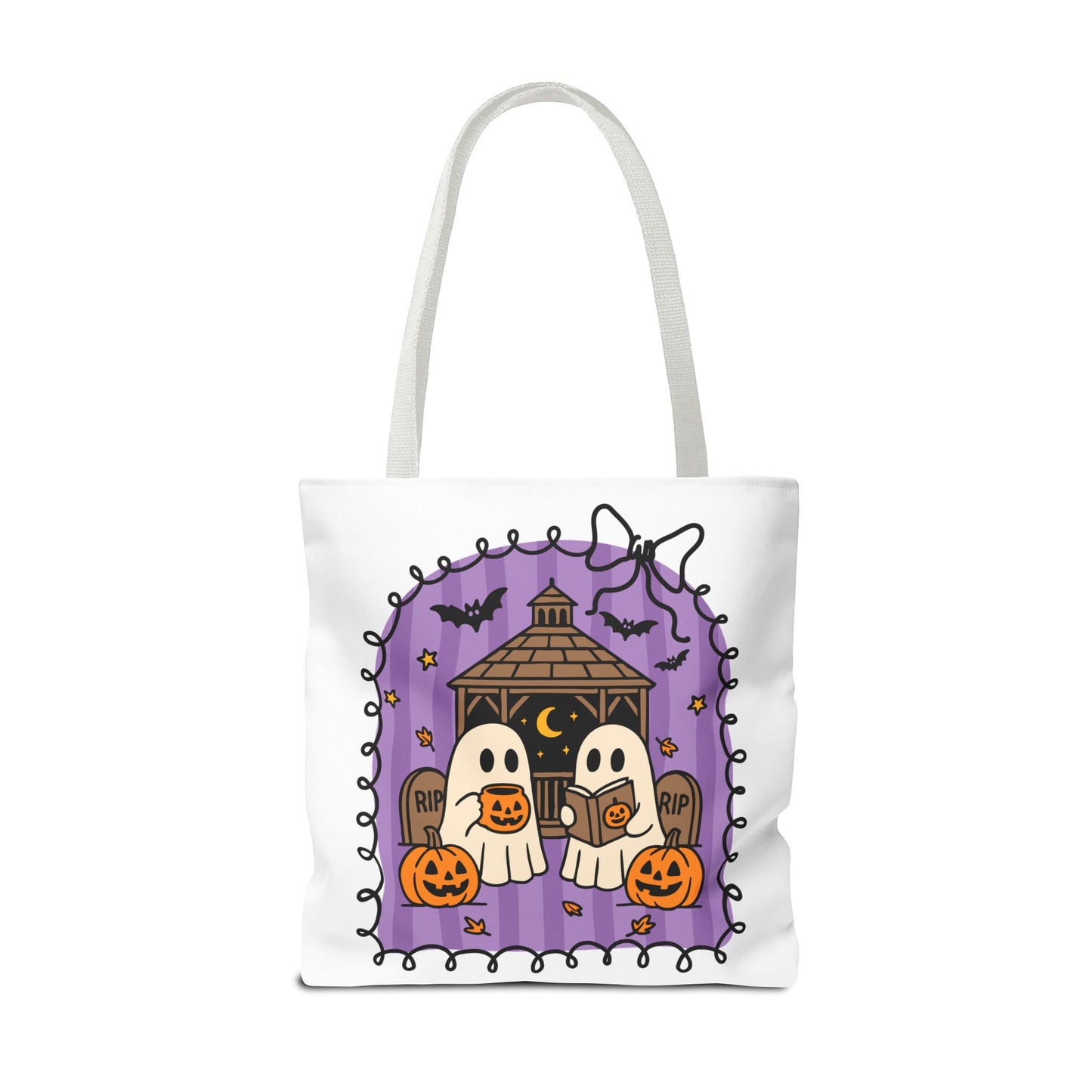 Spooky Season Ghostly Meeting Tote Bag