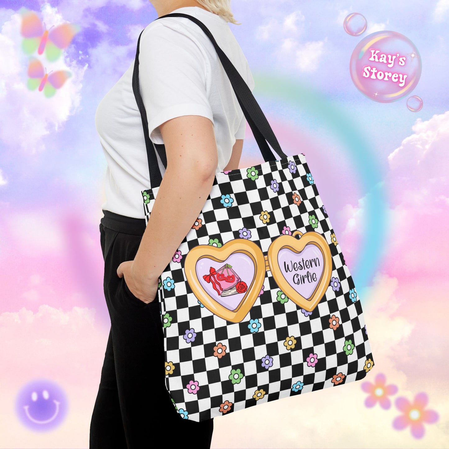 Western Girlie Tote Bag