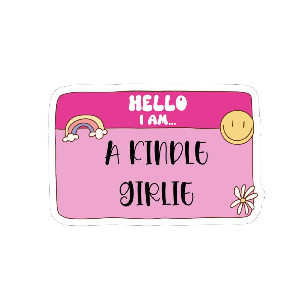 Kindle Girlie Sticker