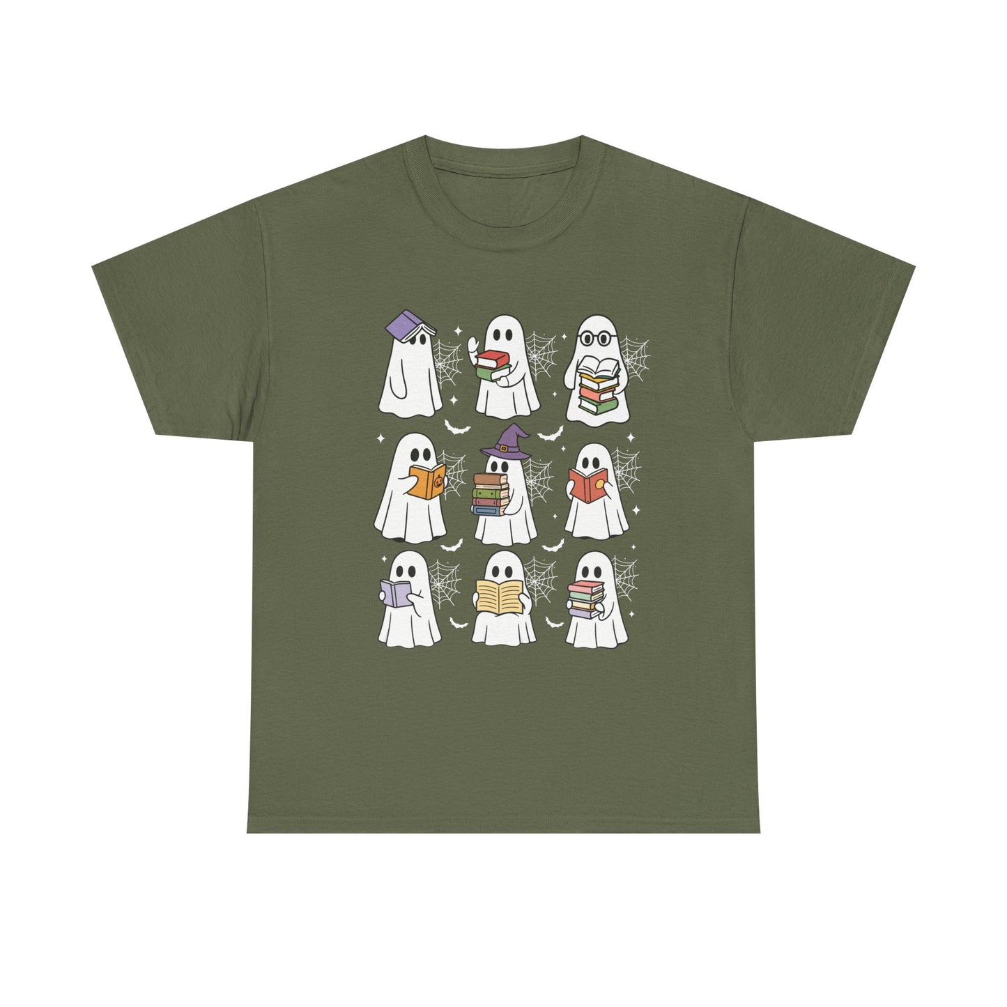 Bookish Ghosts Tee - Halloween Gift