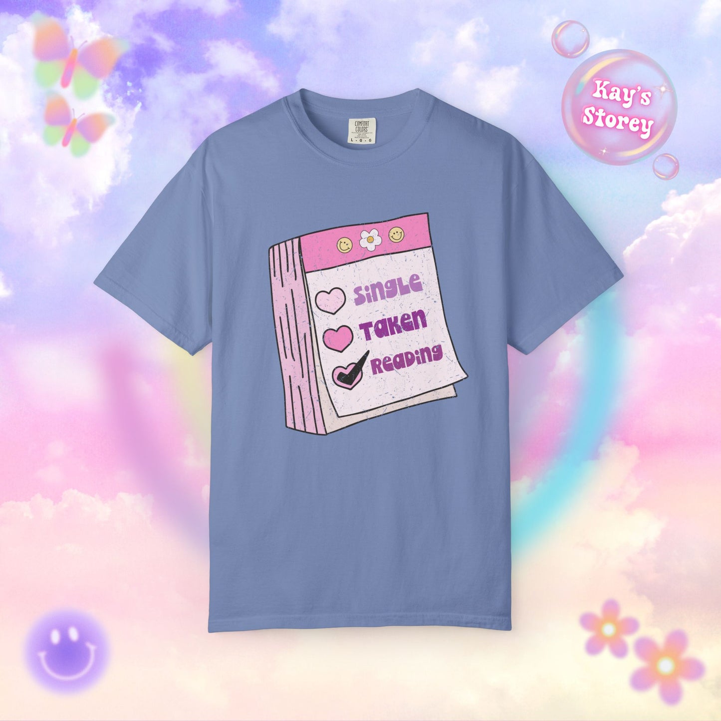 Single, Taken, Reading Comfort Colors T-Shirt