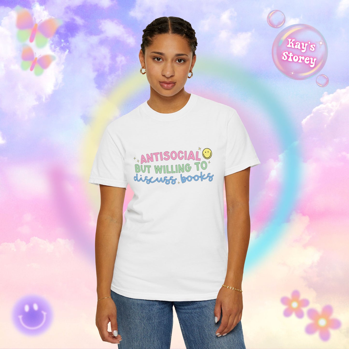 Willing to Discuss Books Comfort Colors T-Shirt