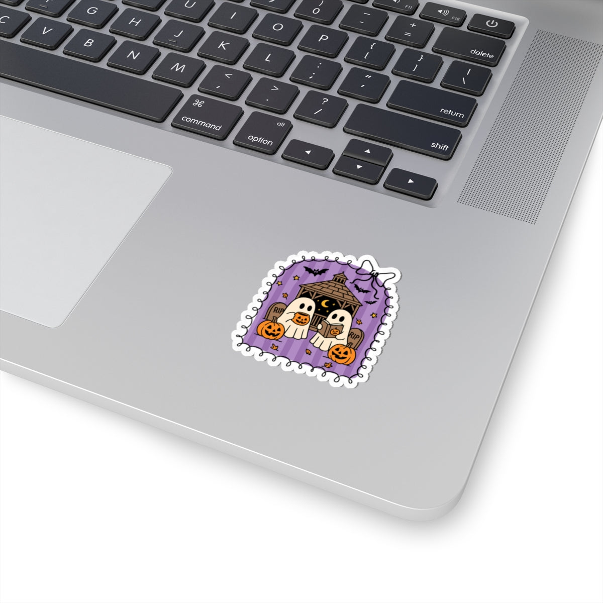 Ghost Book Club Sticker - Kiss-Cut Stickers, Halloween Sticker, Cute Ghost Design, Spooky Sticker, Decorative Sticker for Journals