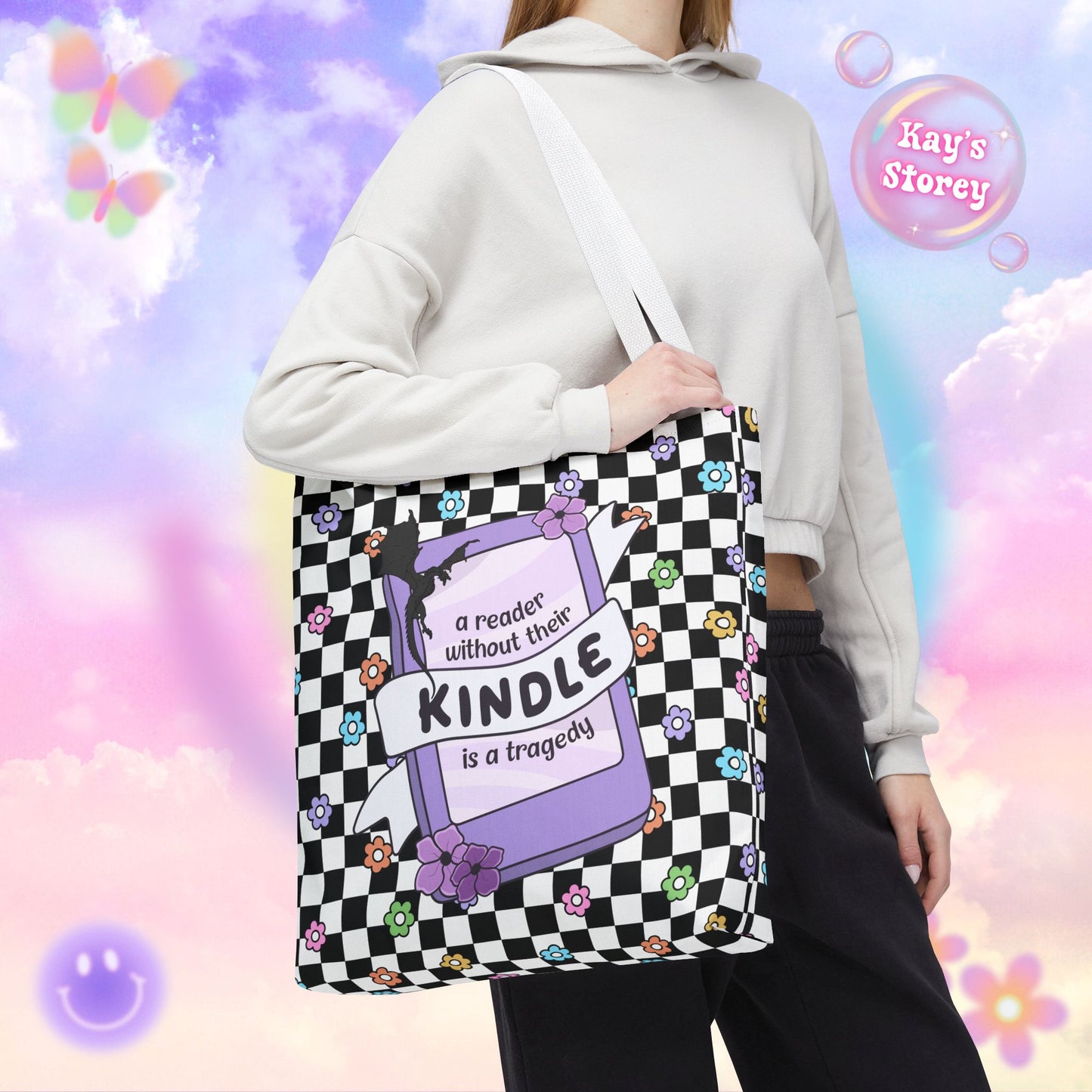 Reader Without Their Kindle Tote Bag