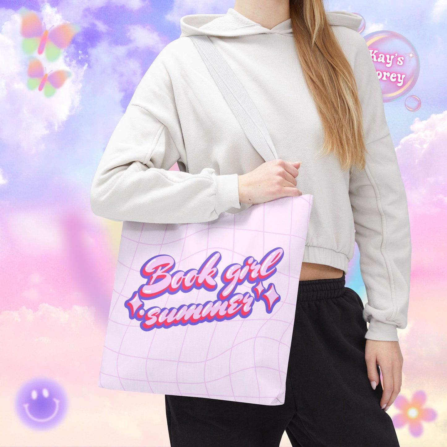 Book Girl Summer Tote Bag