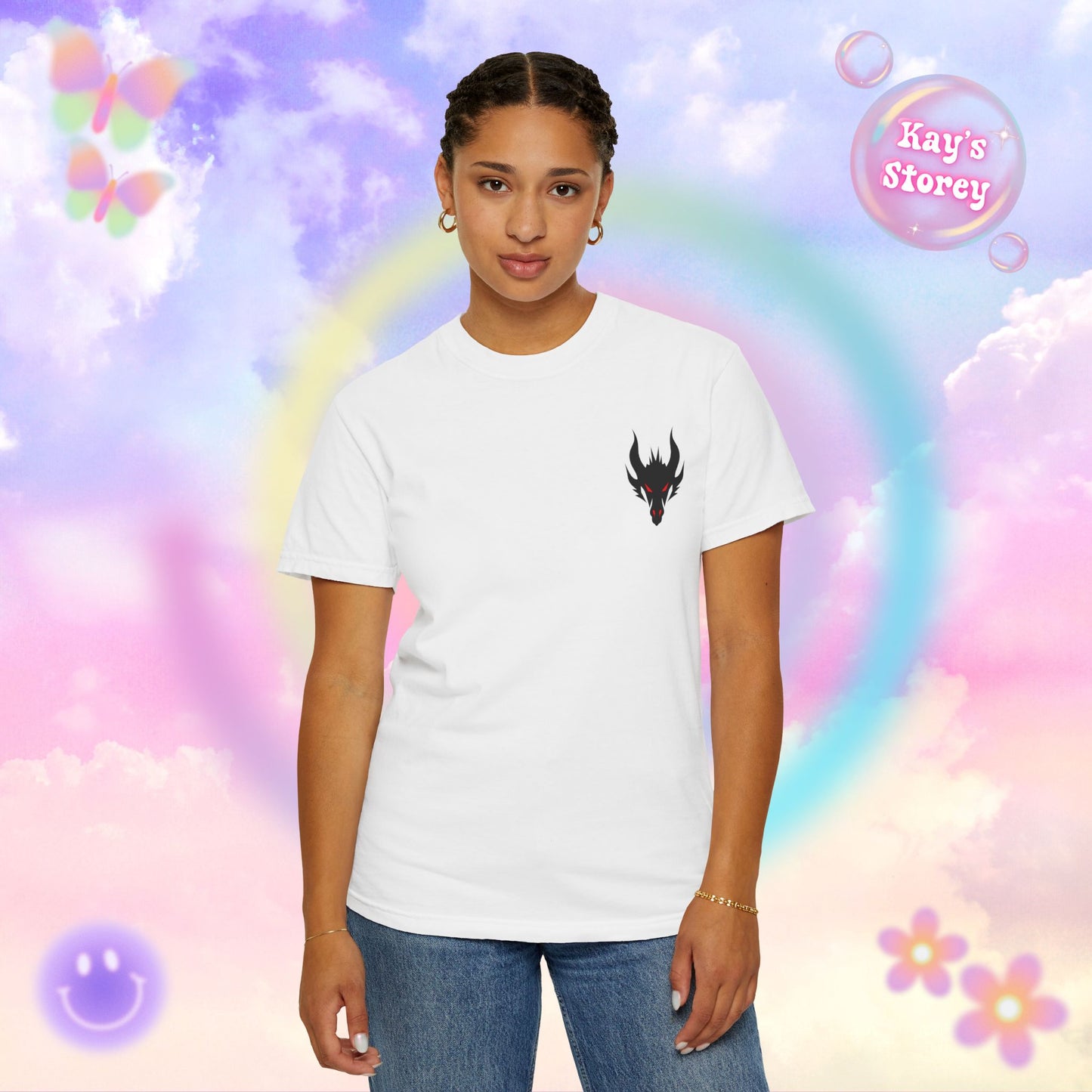 Book Dragon Red Comfort Colors T-Shirt