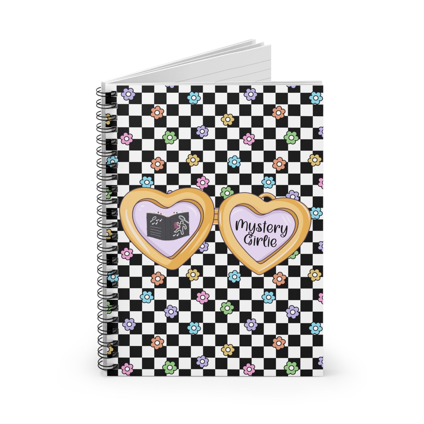 Mystery Girlie Spiral Notebook - Ruled Line