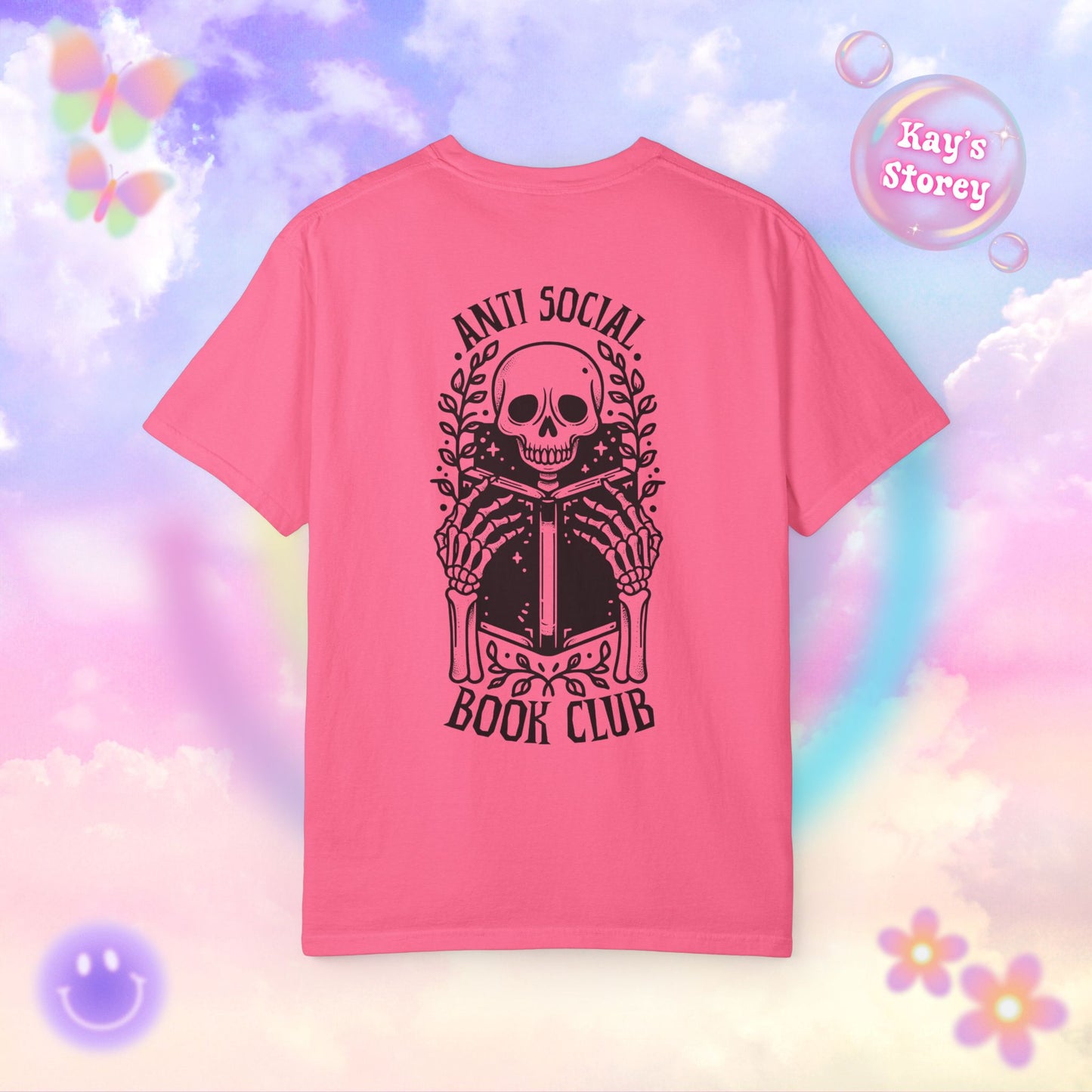 Skeleton Anti Social Comfort Colors T-Shirt