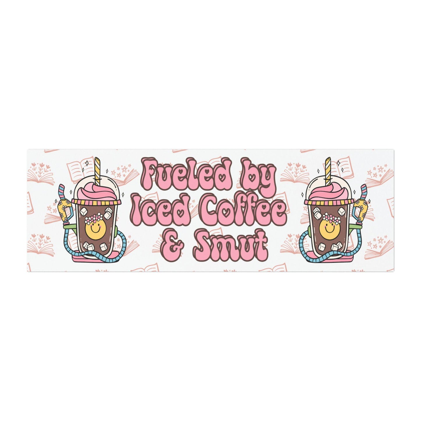 Fueled By Iced Coffee & Smut Car Magnet
