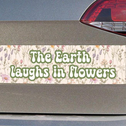 The Earth Laughs In Flowers Car Magnet