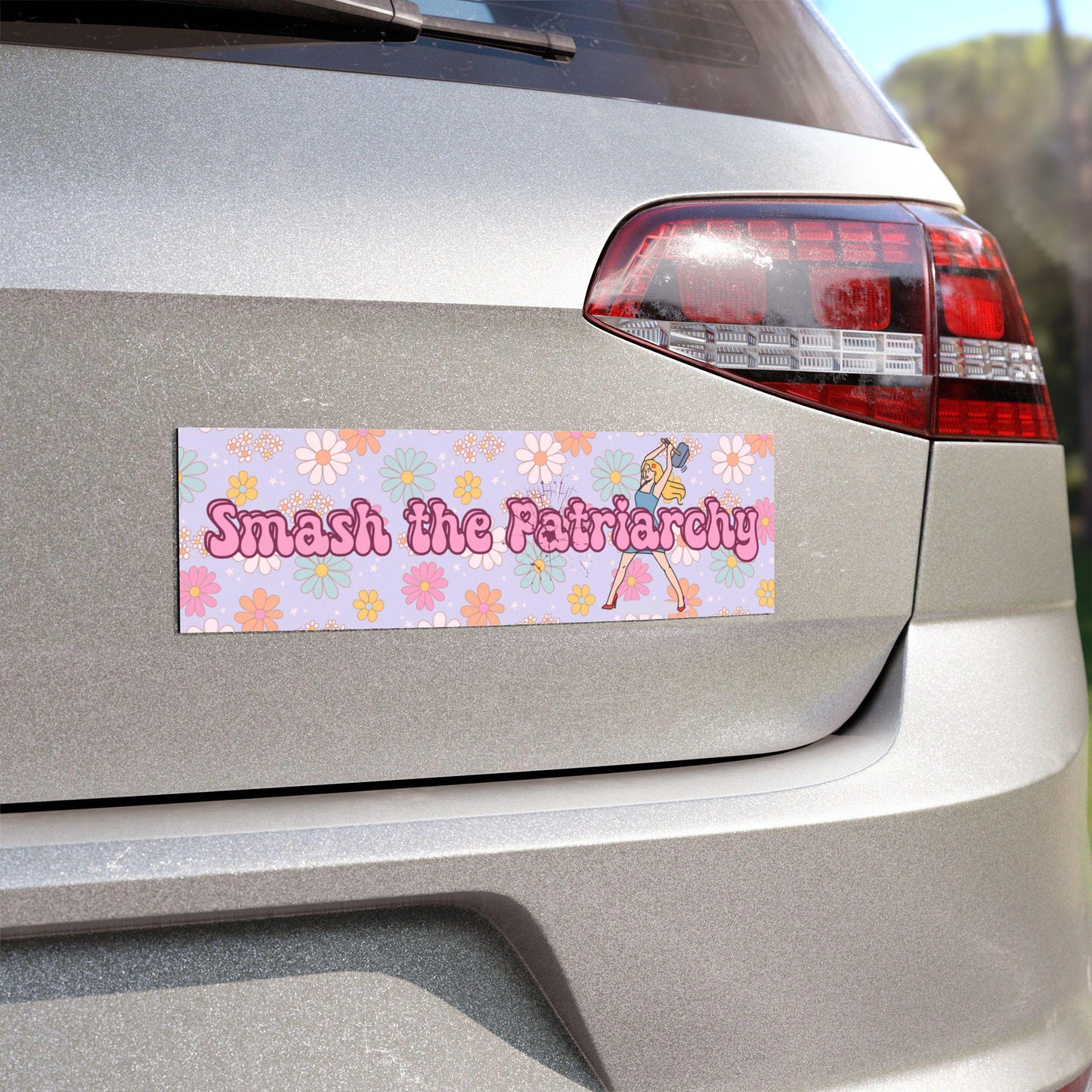 Smash the Patriarchy Car Magnet