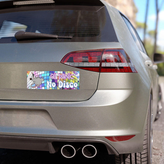 All Panic, No Disco Car Magnet