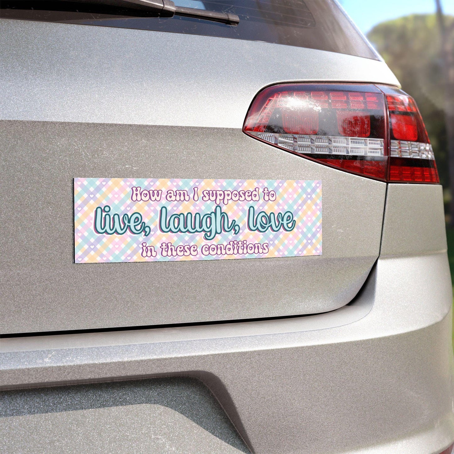 Live, Laugh, Love Car Magnet