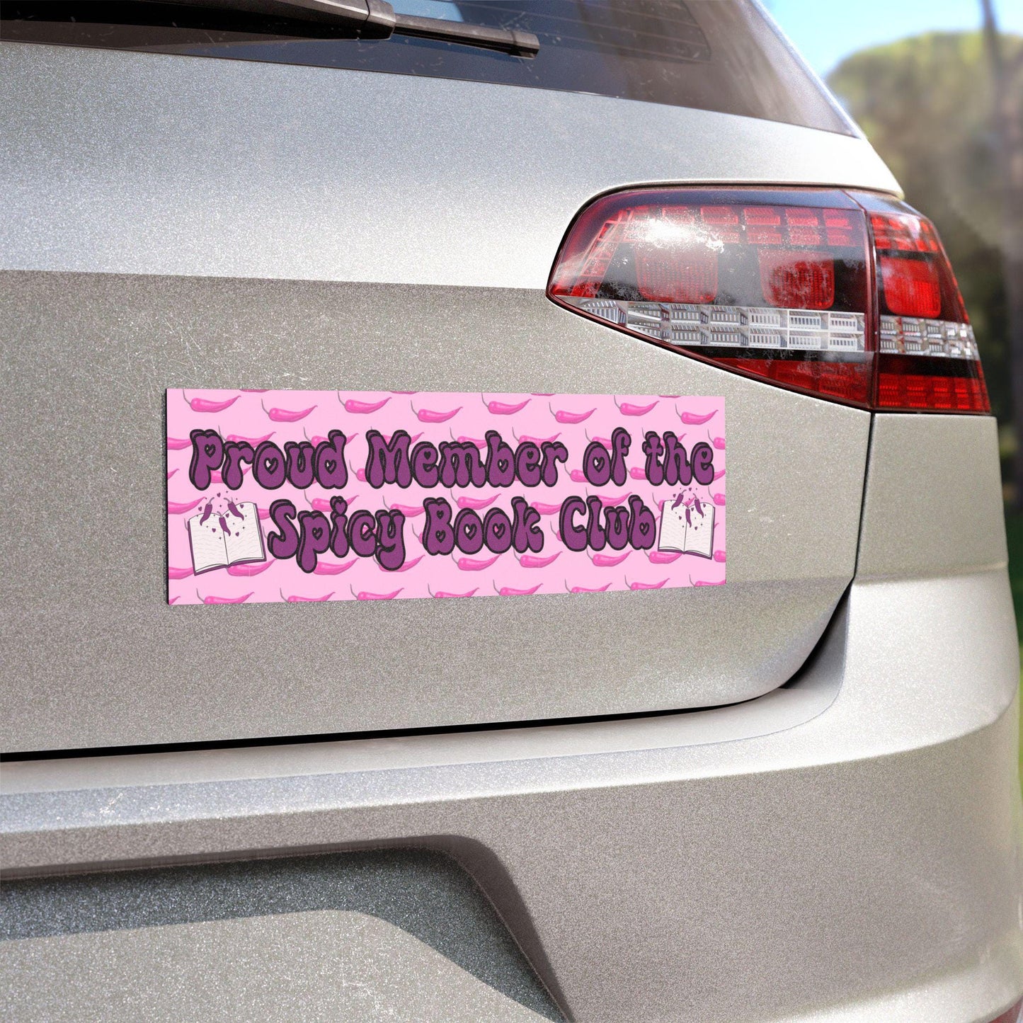 Proud Member of the Spicy Book Club Car Magnet