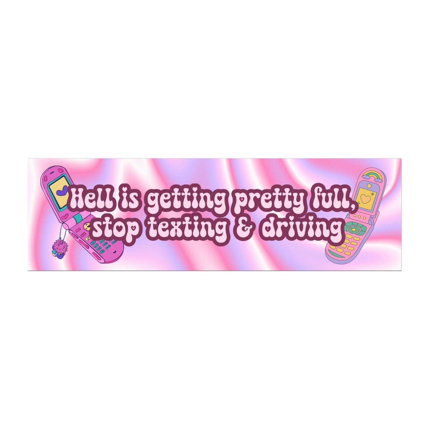 Stop Texting & Driving Car Magnet