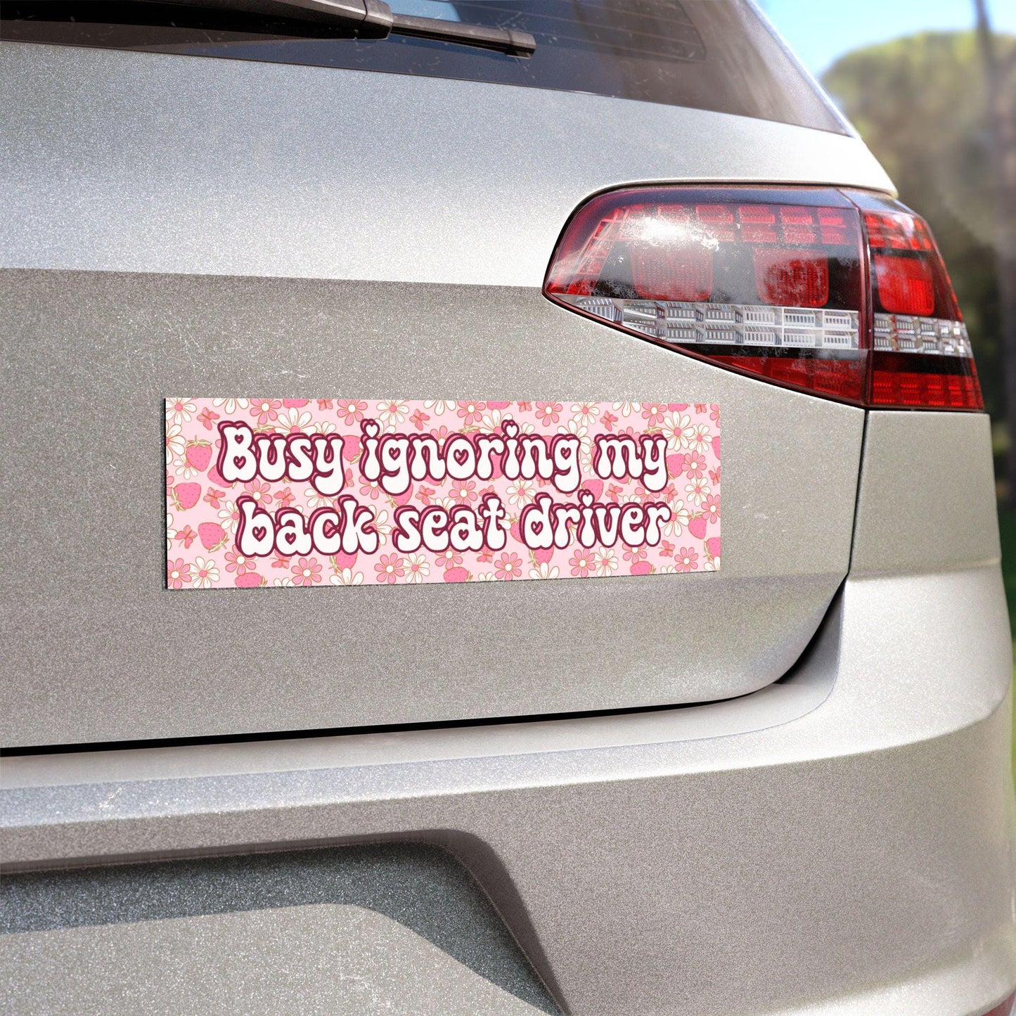 Ignoring Back Seat Driver Car Magnet