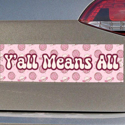 Y'all Means All Car Magnet