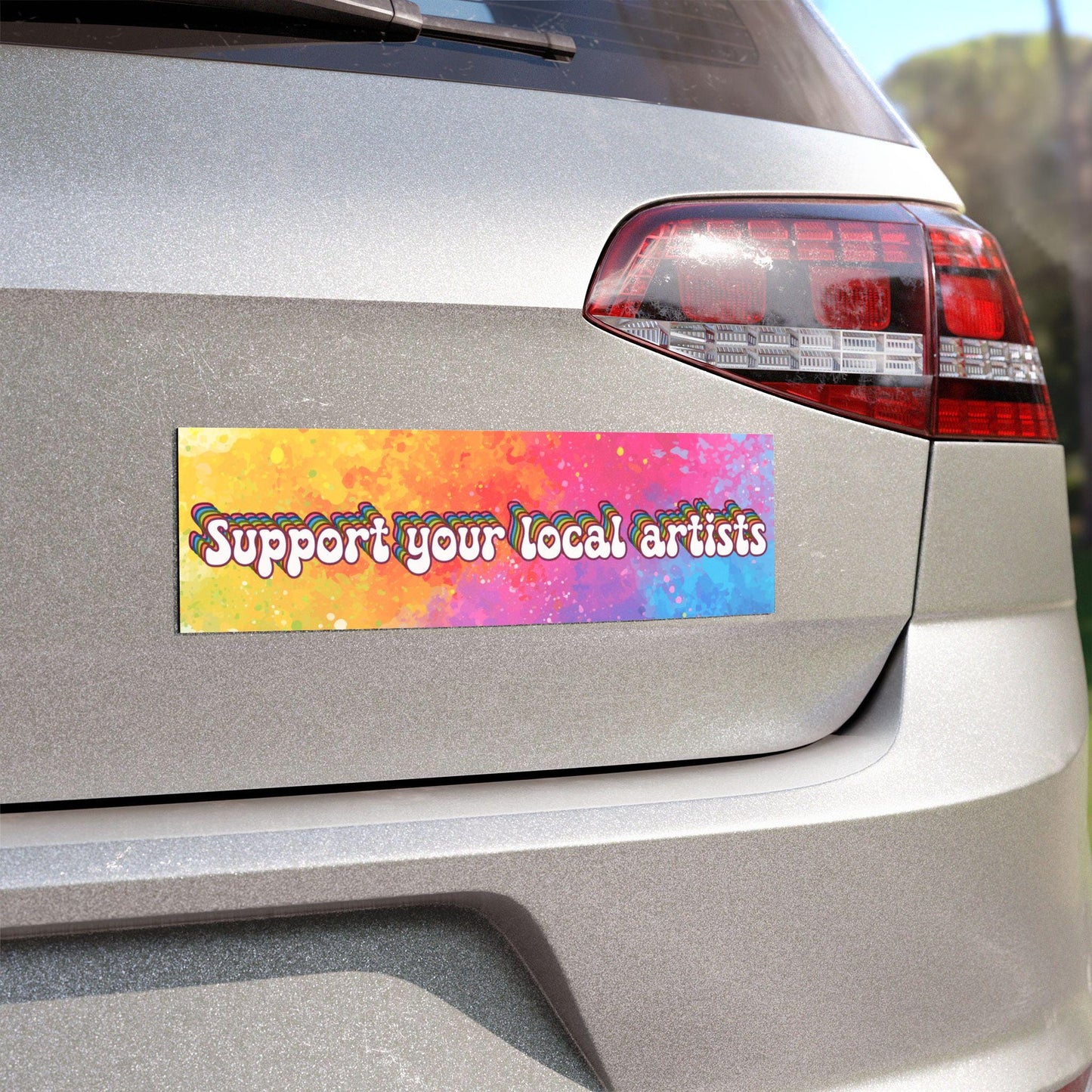 Support Your Local Artists Car Magnet