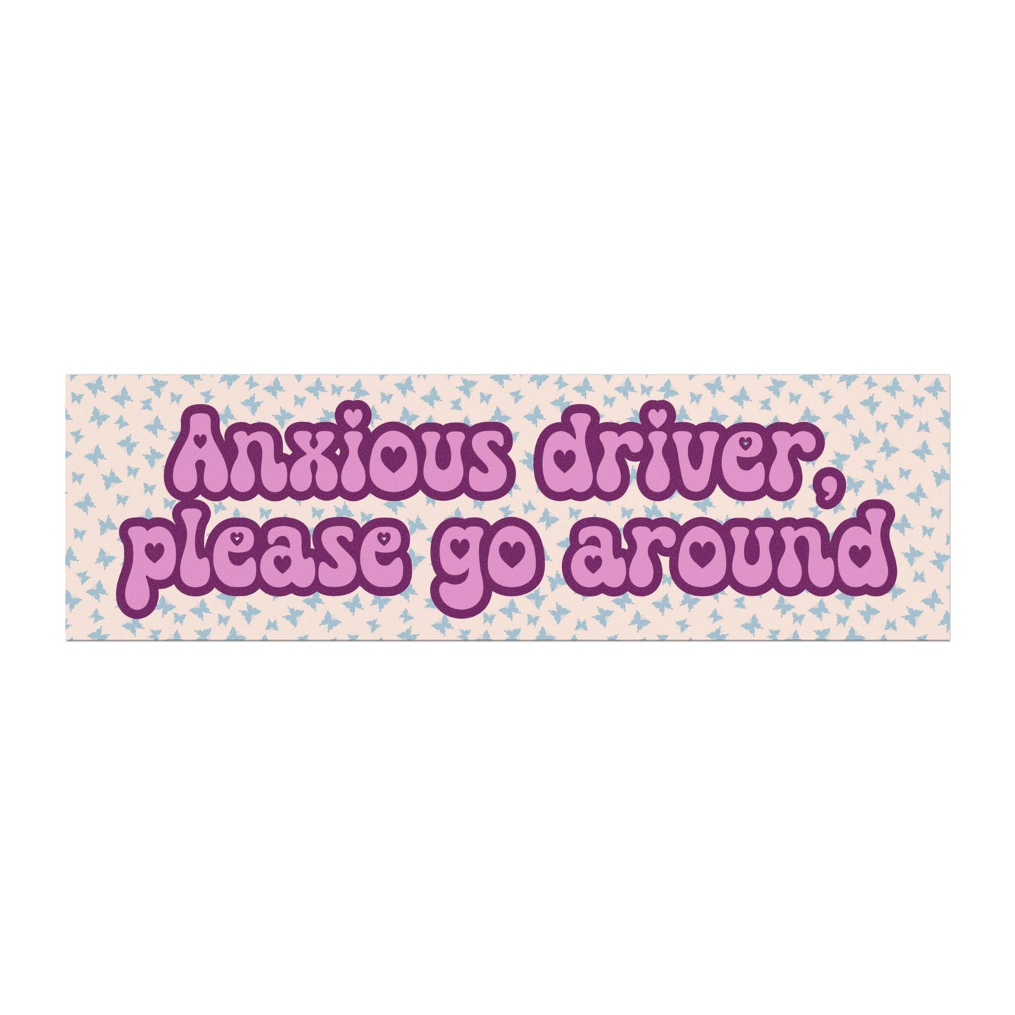Anxious Driver Car Magnet