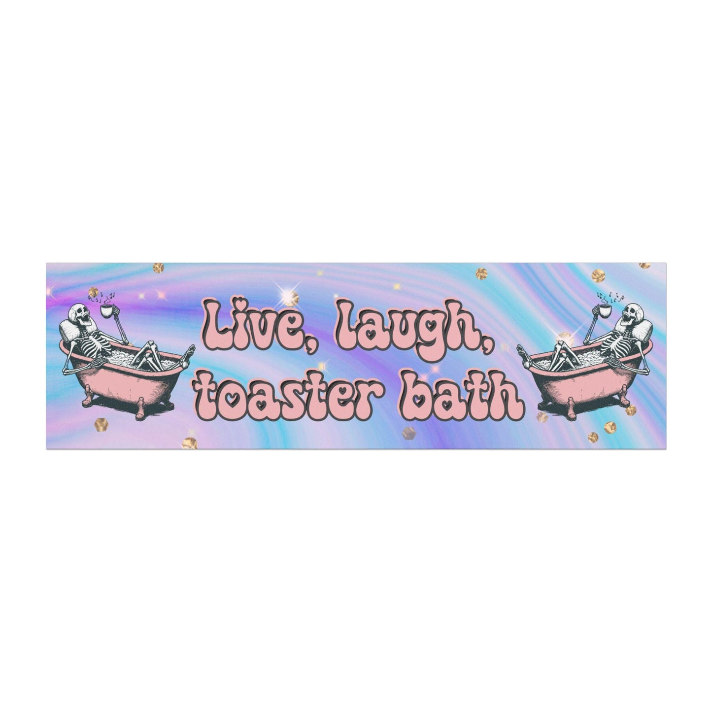 Live, Laugh, Toaster Bath Car Magnet