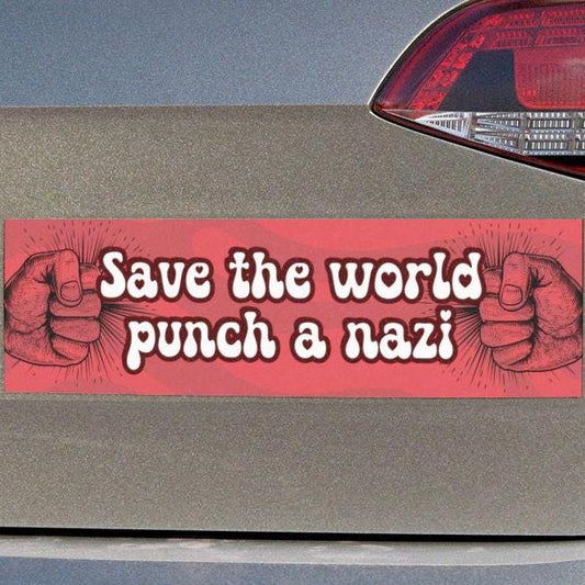 Save the World Car Magnet