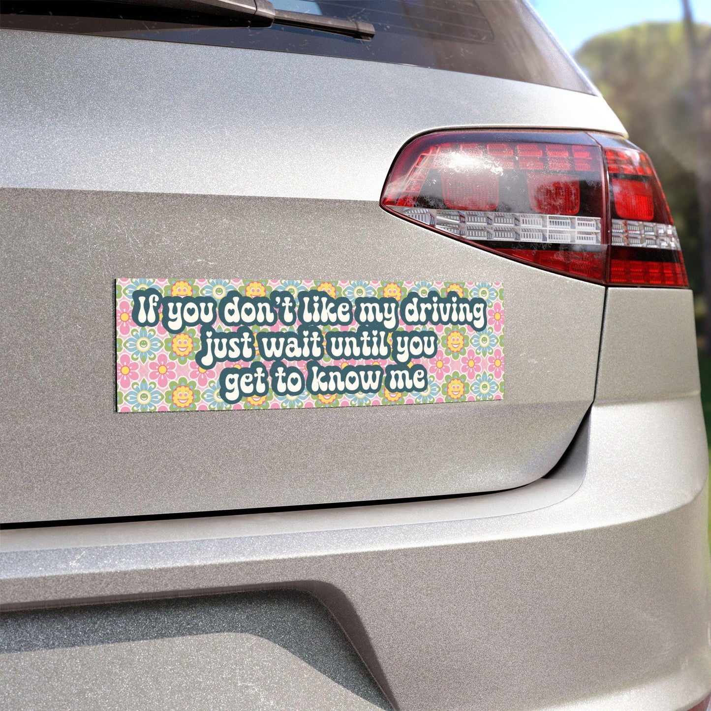 Just Wait Car Magnet