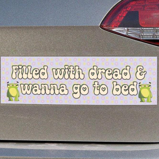 Filled With Dread Car Magnet