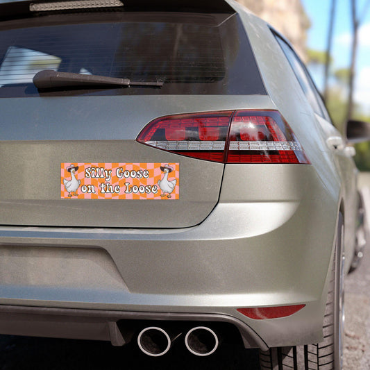 Silly Goose on the Loose Car Magnet