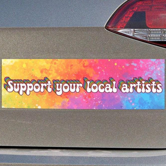 Support Your Local Artists Car Magnet