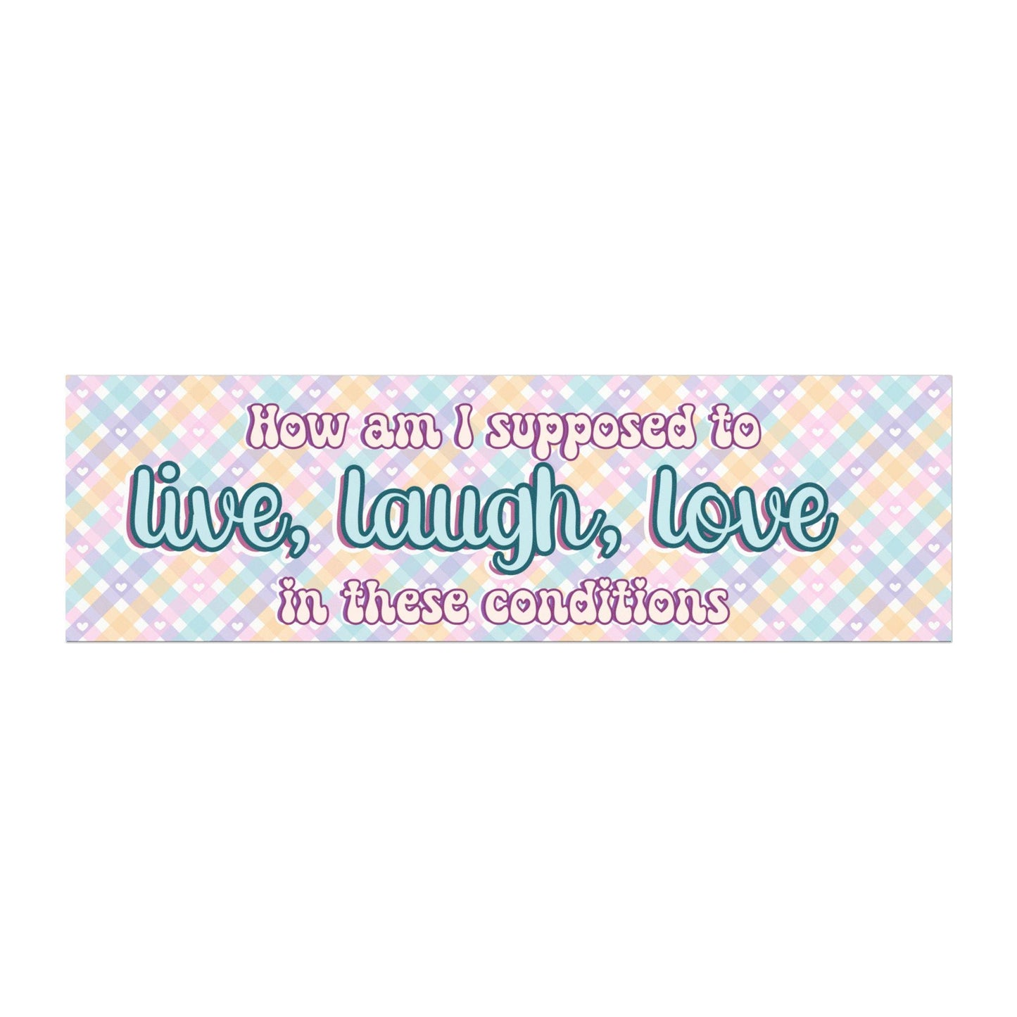 Live, Laugh, Love Car Magnet