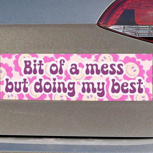 Bit of a Mess but Doing My Best Car Magnet