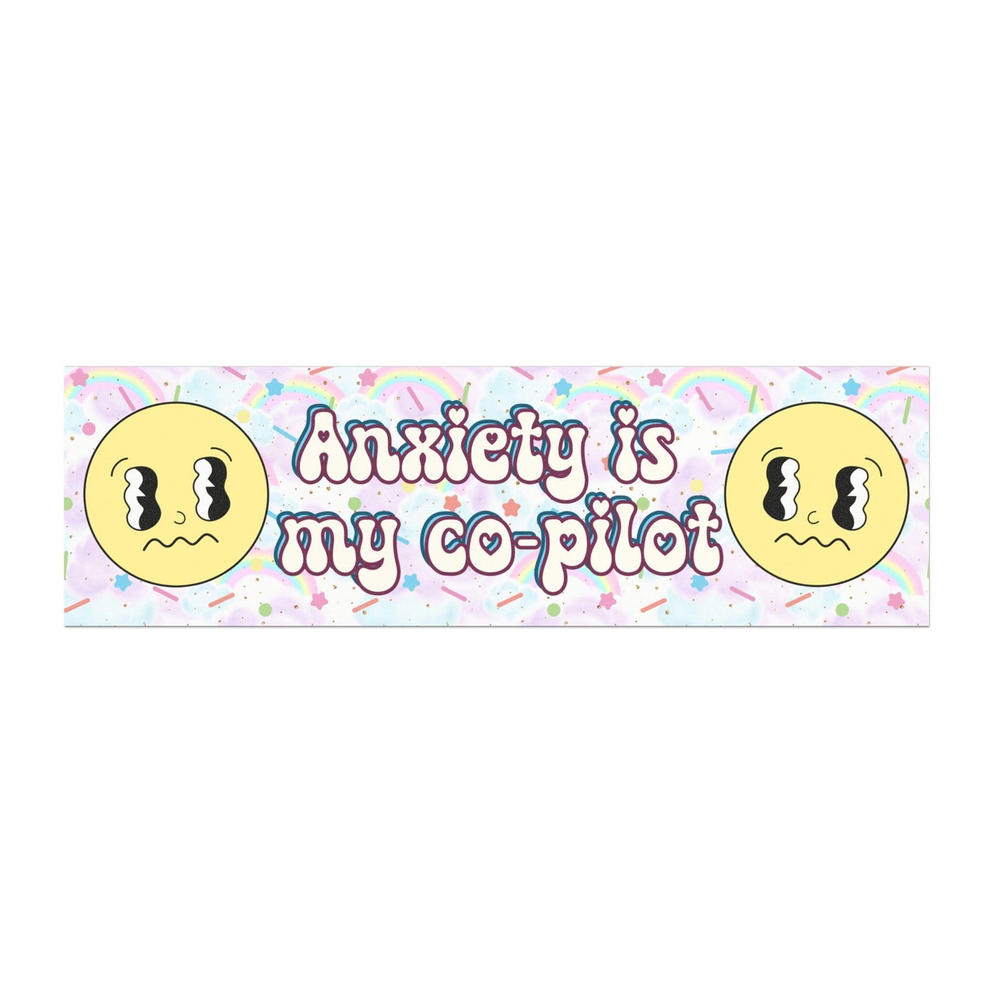 Anxiety is my Co-Pilot Car Magnet